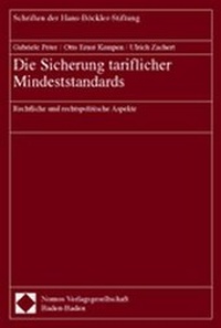 Abbildung von: Die Sicherung tariflicher Mindeststandards - Nomos