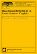 Cover: Beendigungstatbest&auml;nde im internationalen Vergleich - Nomos