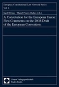 Cover: A Constitution for the European Union: First Comments on the 2003-Draft of the European Convention - Nomos