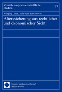 Abbildung von: Alterssicherung aus rechtlicher und ökonomischer Sicht - Nomos