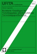 Cover: Rechtliche Grundlagen des Verteilungsplans urheberrechtlicher Verwertungsgesellschaften - Nomos