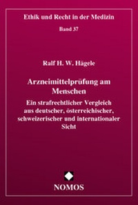 Abbildung von: Arzneimittelprüfung am Menschen - Nomos