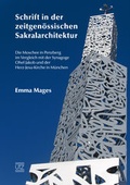 Cover: Schrift in der zeitgen&ouml;ssischen Sakralarchitektur - utzverlag GmbH