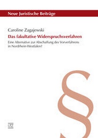 Abbildung von: Das fakultative Widerspruchsverfahren - utzverlag GmbH