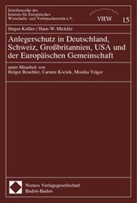 Bild: Anlegerschutz in Deutschland, Schweiz, Großbritannien, USA und der Europäischen Gemeinschaft - Nomos