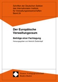 Cover: Der Europ&auml;ische Verwaltungsraum - Nomos