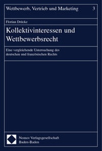 Abbildung von: Kollektivinteressen und Wettbewerbsrecht - Nomos
