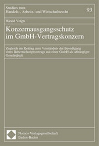 Abbildung von: Konzernausgangsschutz im GmbH-Vertragskonzern - Nomos