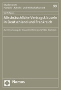Cover: Missbr&auml;uchliche Vertragsklauseln in Deutschland und Frankreich - Nomos