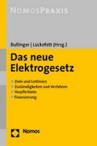 Bild: Das neue Elektrogesetz - Nomos