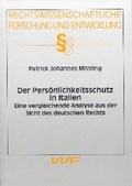 Cover: Der Pers&ouml;nlichkeitsschutz in Italien - utzverlag GmbH