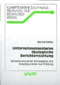 Cover: Unternehmensexterne &ouml;kologische Berichterstattung - utzverlag GmbH