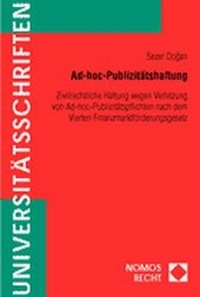 Abbildung von: Ad-hoc-Publizitätshaftung - Nomos
