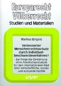 Cover: Verbesserter Menschenrechtsschutz durch Individualbeschwerdeverfahren? - utzverlag GmbH