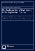 Cover: The Participation of Civil Society in the Legislative Process - Nomos