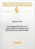 Bild: Vertragsrechtliche und ökonomische Analyse von Sportsponsoringsverträgen - utzverlag GmbH