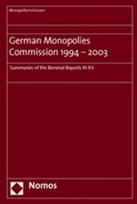 Abbildung von: German Monopolies Commission 1994 - 2003 - Nomos