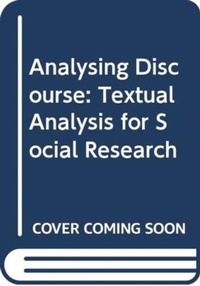 Enlarge image Cover: Analysing Discourse - Routledge