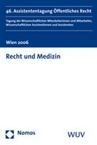 Abbildung von: Recht und Medizin - Nomos