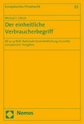 Cover: Der einheitliche Verbraucherbegriff - Nomos
