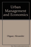 Cover: Urban Management and Economics - Routledge