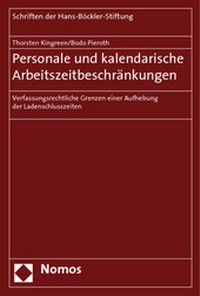 Abbildung von: Personale und kalendarische Arbeitszeitbeschränkungen - Nomos