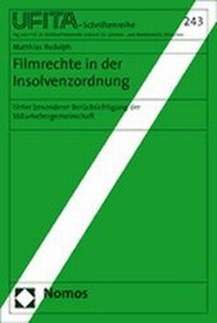 Abbildung von: Filmrechte in der Insolvenzordnung - Nomos