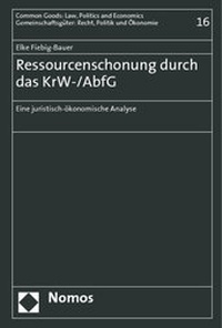 Abbildung von: Ressourcenschonung durch das KrW-/AbfG - Nomos