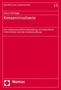 Abbildung von: Konzerninsolvenz - Nomos