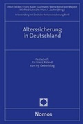 Cover: Alterssicherung in Deutschland - Nomos