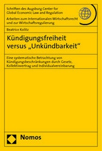 Abbildung von: Kündigungsfreiheit versus "Unkündbarkeit" - Nomos