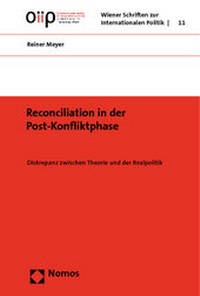 Enlarge image Cover: Reconciliation in der Post-Konfliktphase - Nomos