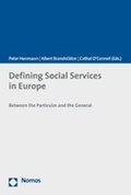 Cover: Defining Social Services in Europe - Nomos