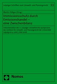 Abbildung von: Immissionsschutz durch Emissionshandel - eine Zwischenbilanz - Nomos