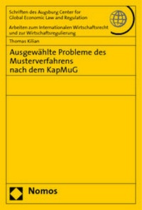 Abbildung von: Ausgewählte Probleme des Musterverfahrens nach dem KapMuG - Nomos