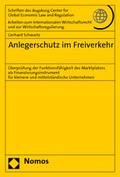 Cover: Anlegerschutz im Freiverkehr - Nomos