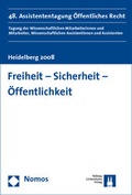Cover: Freiheit - Sicherheit - &Ouml;ffentlichkeit - Nomos