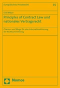 Cover: Principles of Contract Law und nationales Vertragsrecht - Nomos