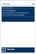 Cover: Unabh&auml;ngigkeit als pers&ouml;nliche Voraussetzung f&uuml;r Aufsichtsratsmitglieder - Nomos