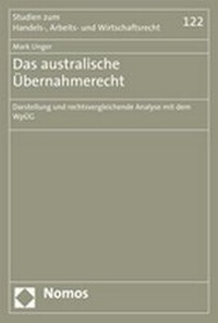 Abbildung von: Das australische Übernahmerecht - Nomos