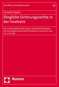 Abbildung von: Dingliche Sicherungsrechte in der Insolvenz - Nomos