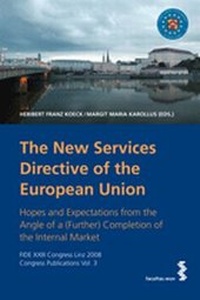 Abbildung von: The New Services Directive of the European Union - Nomos
