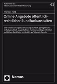 Abbildung von: Online-Angebote öffentlich-rechtlicher Rundfunkanstalten - Nomos