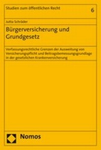 Abbildung von: Bürgerversicherung und Grundgesetz - Nomos