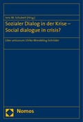 Cover: Sozialer Dialog in der Krise - Social dialogue in crisis? - Nomos