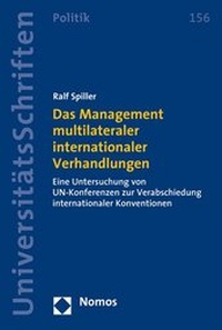 Enlarge image Cover: Das Management multilateraler internationaler Verhandlungen - Nomos