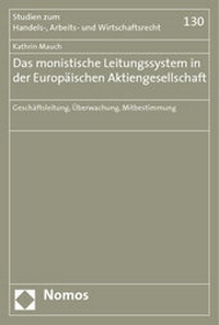 Abbildung von: Das monistische Leitungssystem in der Europäischen Aktiengesellschaft - Nomos