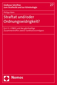 Abbildung von: Straftat und/oder Ordnungswidrigkeit? - Nomos