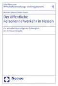 Cover: Der &ouml;ffentliche Personennahverkehr in Hessen - Nomos