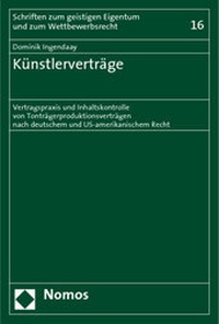 Abbildung von: Künstlerverträge - Nomos